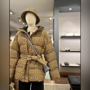 COACH Monogram Puffer Jacket with Hood